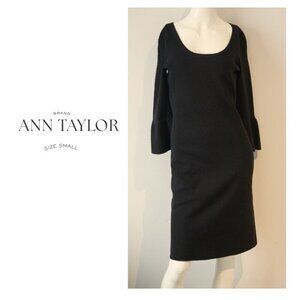 Ann Taylor Black Sweater Dress Size Small